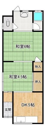 走谷2丁目平家　賃貸の物件間取画像